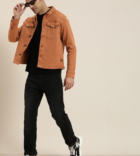 elevate-your-style-with-a-brown-denim-jacket