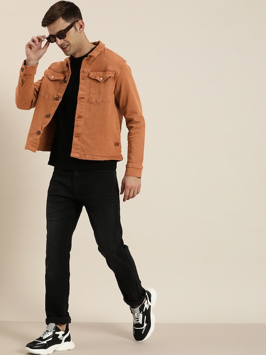 elevate-your-style-with-a-brown-denim-jacket