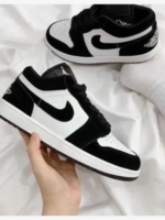 Nike Air Jordan Retro 1 Black White Branded Shoes For Men Menzstory